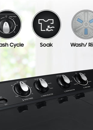 Samsung 8 kg, 5 star, Semi-Automatic Top Load Washing Machine (WT80C4200GG/TL, Air Turbo Drying, Light Gray, 2023 Model) 