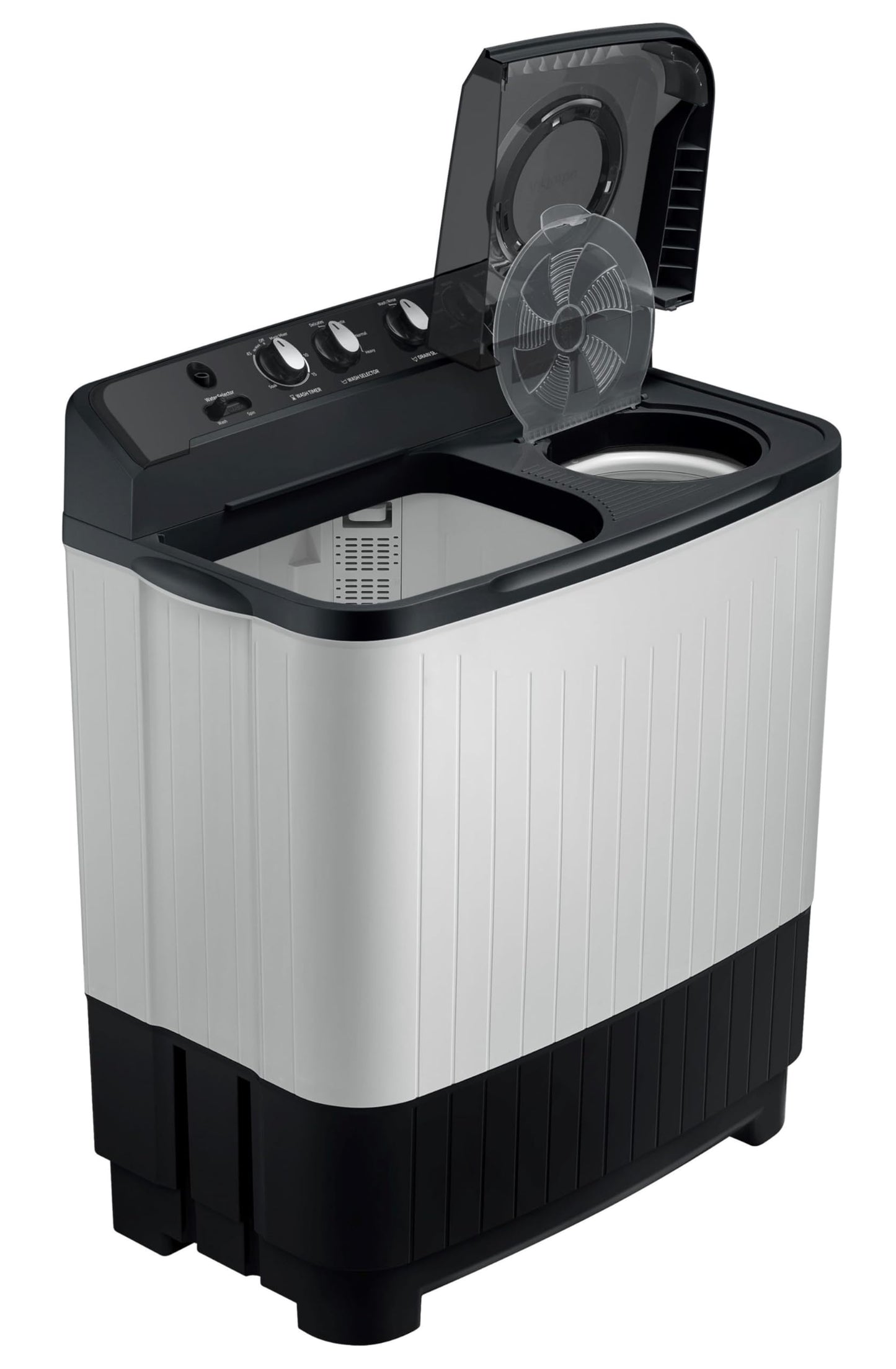 Samsung 8 kg, 5 star, Semi-Automatic Top Load Washing Machine (WT80C4200GG/TL, Air Turbo Drying, Light Gray, 2023 Model) 