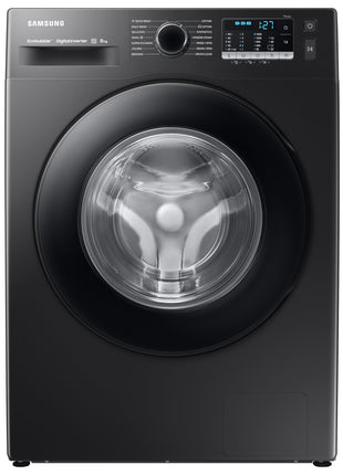 Samsung 8 kg, Hygiene Steam with Inbuilt Heater, Digital Inverter, Fully-Automatic Front Load Washing Machine (WW80TA046AB1TL, Black) 