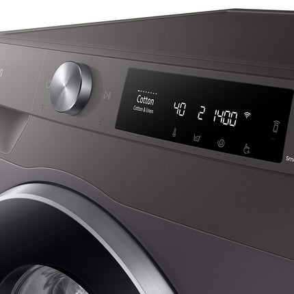 Samsung 9 Kg Wi-Fi Enabled Inverter Fully-Automatic Front Loading Washing Machine (WW90T604DLN/TL, Inox, AI Control) 