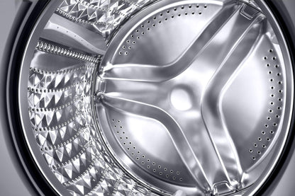 Samsung 9 Kg Wi-Fi Enabled Inverter Fully-Automatic Front Loading Washing Machine (WW90T604DLN/TL, Inox, AI Control) 