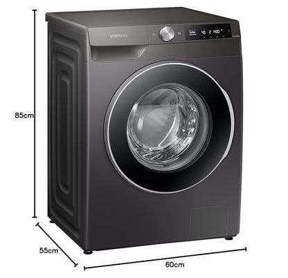 Samsung 9 Kg Wi-Fi Enabled Inverter Fully-Automatic Front Loading Washing Machine (WW90T604DLN/TL, Inox, AI Control) 