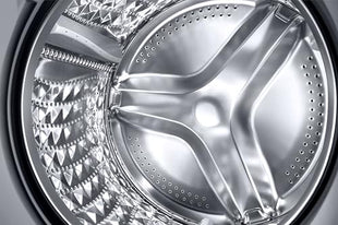 Samsung 9 kg, 5 star, AI EcoBubble, Super Speed, Wi-Fi, Hygiene Steam with Inbuilt Heater, Digital Inverter, Fully-Automatic Front Load Washing Machine (WW90DG5U24AXTL, Inox) 