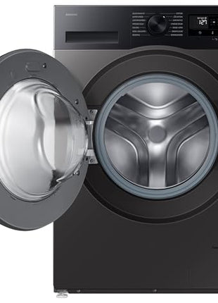 Samsung 9 kg, 5 star, AI EcoBubble, Super Speed, Wi-Fi, Hygiene Steam with Inbuilt Heater, Digital Inverter, Fully-Automatic Front Load Washing Machine (WW90DG5U24AXTL, Inox) 