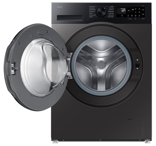 Samsung 9 kg, 5 star, AI EcoBubble, Super Speed, Wi-Fi, Hygiene Steam with Inbuilt Heater, Digital Inverter, Fully-Automatic Front Load Washing Machine (WW90DG5U24AXTL, Inox) 