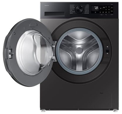 Samsung 9 kg, 5 star, AI EcoBubble, Super Speed, Wi-Fi, Hygiene Steam with Inbuilt Heater, Digital Inverter, Fully-Automatic Front Load Washing Machine (WW90DG5U24AXTL, Inox) 