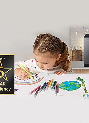 Samsung 9 kg, 5 star, Eco Bubble Technology, Wi-Fi, Soft Closing Door, Fully-Automatic Top Load Washing Machine (WA90BG4542BDTL, Versailles Gray) 