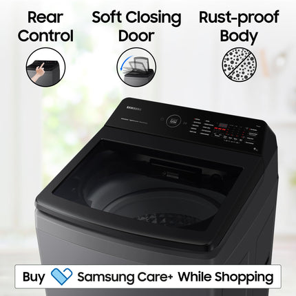 Samsung 9 kg, 5 star, Eco Bubble Technology, Wi-Fi, Soft Closing Door, Fully-Automatic Top Load Washing Machine (WA90BG4542BDTL, Versailles Gray) 