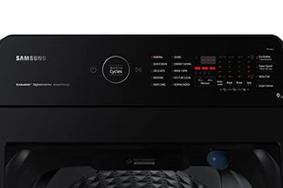 Samsung 9 kg, 5 star, Eco Bubble Technology with Super Speed, Wi-Fi, Digital Inverter Motor, Dual Storm, Fully-Automatic Top Load Washing Machine Appliance (WA90BG4546BVTL, Black Caviar) 