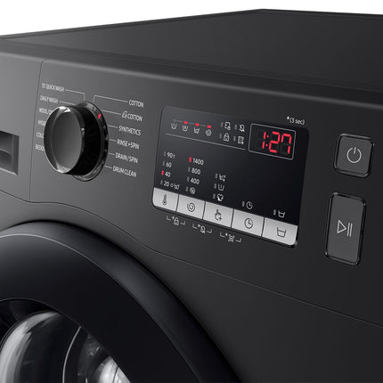 Samsung 9 kg, Hygiene Steam with Inbuilt Heater, Digital Inverter, Fully-Automatic Front Load Washing Machine (WW90T4040CB1TL, Black) 