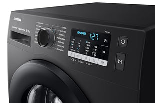 Samsung 9 kg, Hygiene Steam with Inbuilt Heater, Digital Inverter, Fully-Automatic Front Load Washing Machine (WW90TA046AB1TL, BLACK CAVIAR) 