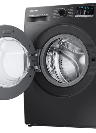 Samsung 9 kg, Hygiene Steam with Inbuilt Heater, Digital Inverter, Fully-Automatic Front Load Washing Machine (WW90TA046AB1TL, BLACK CAVIAR) 