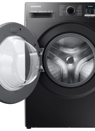 Samsung 9 kg, Hygiene Steam with Inbuilt Heater, Digital Inverter, Fully-Automatic Front Load Washing Machine (WW90TA046AB1TL, BLACK CAVIAR) 