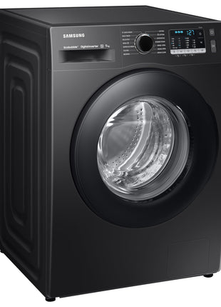 Samsung 9 kg, Hygiene Steam with Inbuilt Heater, Digital Inverter, Fully-Automatic Front Load Washing Machine (WW90TA046AB1TL, BLACK CAVIAR) 