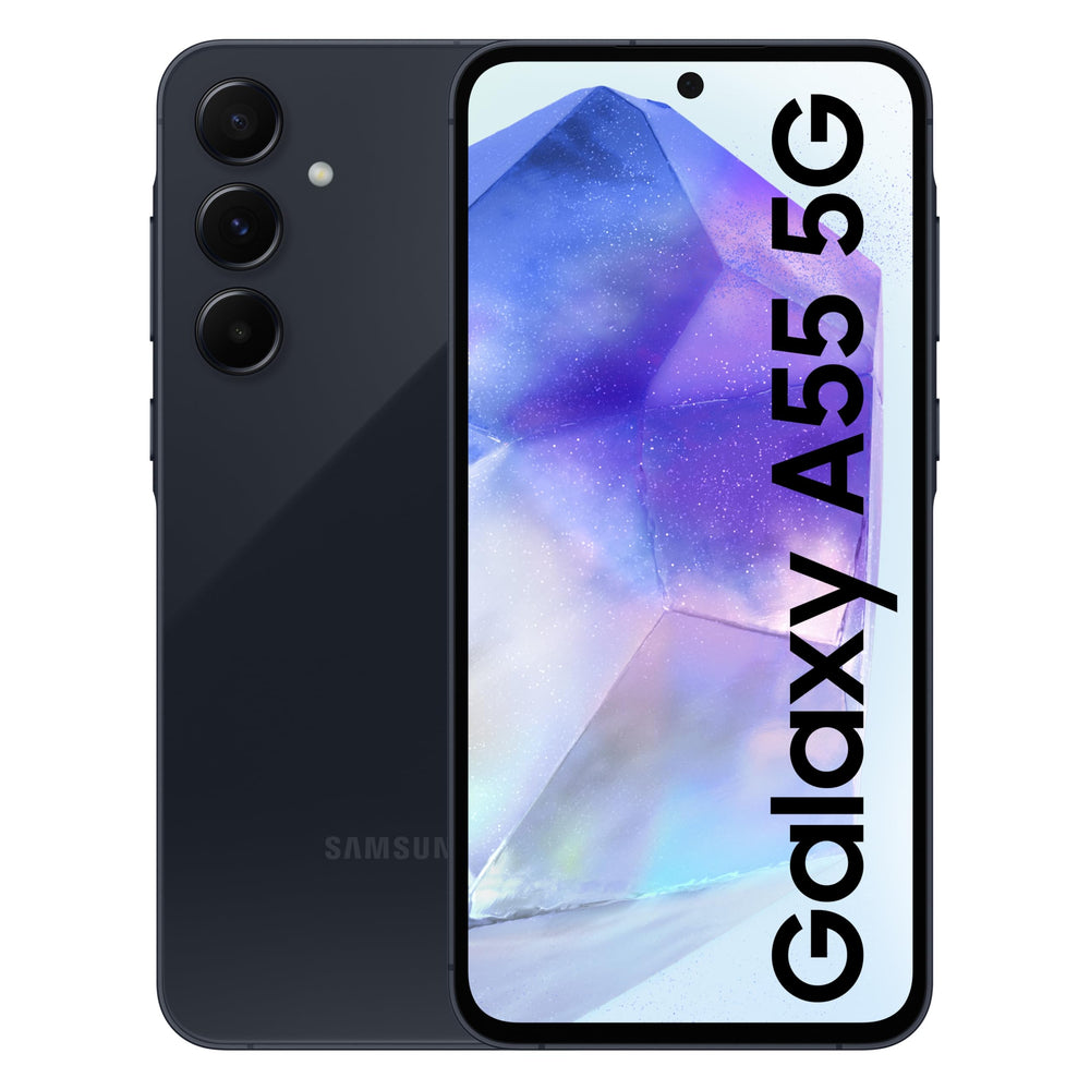 Samsung Galaxy A55 5G (Awesome Navy, 8GB RAM, 256GB Storage) | AI | Metal Frame | 50 MP Main Camera (OIS) | Super HDR Video| Nightography | IP67 | Corning Gorilla Glass Victus+ | sAMOLED Display price under 30000