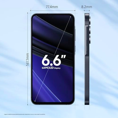 Samsung Galaxy A55 5G (Awesome Navy, 8GB RAM, 256GB Storage) | AI | Metal Frame | 50 MP Main Camera (OIS) | Super HDR Video| Nightography | IP67 | Corning Gorilla Glass Victus+ | sAMOLED Display 