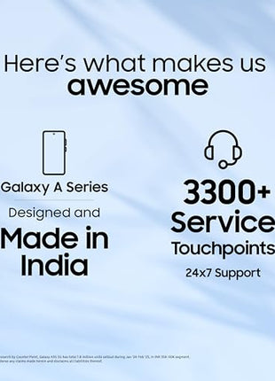 Samsung Galaxy A55 5G (Awesome Navy, 8GB RAM, 256GB Storage) | AI | Metal Frame | 50 MP Main Camera (OIS) | Super HDR Video| Nightography | IP67 | Corning Gorilla Glass Victus+ | sAMOLED Display 