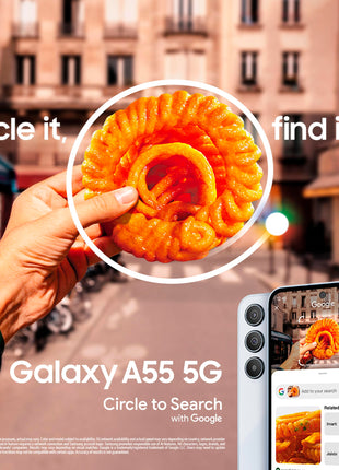 Samsung Galaxy A55 5G (Awesome Navy, 8GB RAM, 256GB Storage) | AI | Metal Frame | 50 MP Main Camera (OIS) | Super HDR Video| Nightography | IP67 | Corning Gorilla Glass Victus+ | sAMOLED Display 