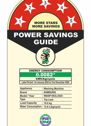 Samsung Smart Choice 10 Kg, 5 Star, AI Wash, Ecobubble, AI Energy Mode, AI VRT+, Soft Closing Door, Wi-Fi, Digital Inverter, Fully-Automatic Top Load Washing Machine (WA80F10E2LTL, Lavender Gray) 