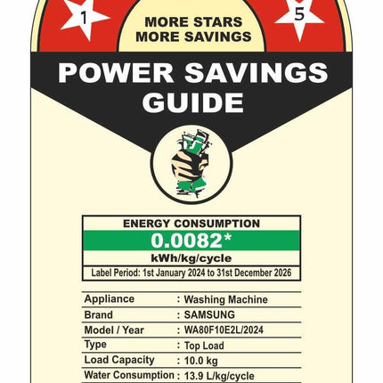 Samsung Smart Choice 10 Kg, 5 Star, AI Wash, Ecobubble, AI Energy Mode, AI VRT+, Soft Closing Door, Wi-Fi, Digital Inverter, Fully-Automatic Top Load Washing Machine (WA80F10E2LTL, Lavender Gray) 