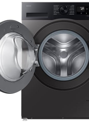 Samsung Smart Choice 12 kg, 5star, AI Ecobubble, Super Speed, Wi-Fi, Hygiene Steam with Inbuilt Heater, Digital Inverter, Fully-Automatic Front Load Washing Machine (WW12DG5B24AXTL, Inox) 