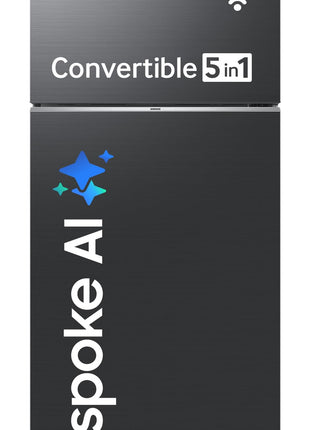 Samsung Smart Choice 467 L, 3 Star, Convertible 5-in-1, Digital Inverter, Frost Free Double Door, Bespoke AI WiFi Enabled Refrigerator (RT80F51C3KHL, Luxe Black) 