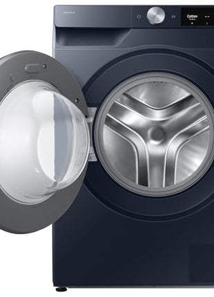 Samsung Smart Choice 9 kg, 5 Star, AI Control, AI Ecobubble, Super Speed, Wi-Fi, Hygiene Steam with Inbuilt Heater, Digital Inverter, Fully-Automatic Front Load Washing Machine (WW90DG6U24ASTL, NAVY) 