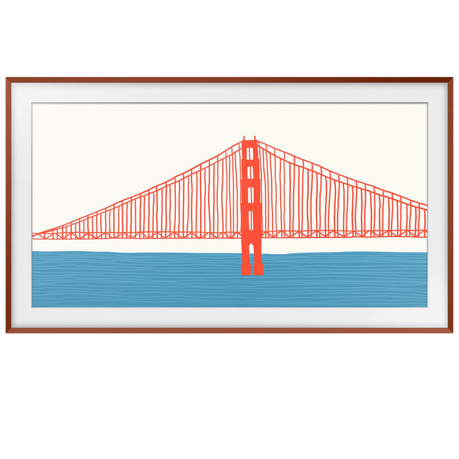 Samsung The Frame 2021 TV (55 inch) Bezel - Terracotta (VG-SCFA55TRCXL) 