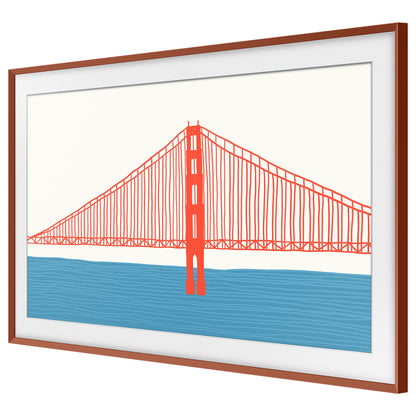 Samsung The Frame 2021 TV (55 inch) Bezel - Terracotta (VG-SCFA55TRCXL) 