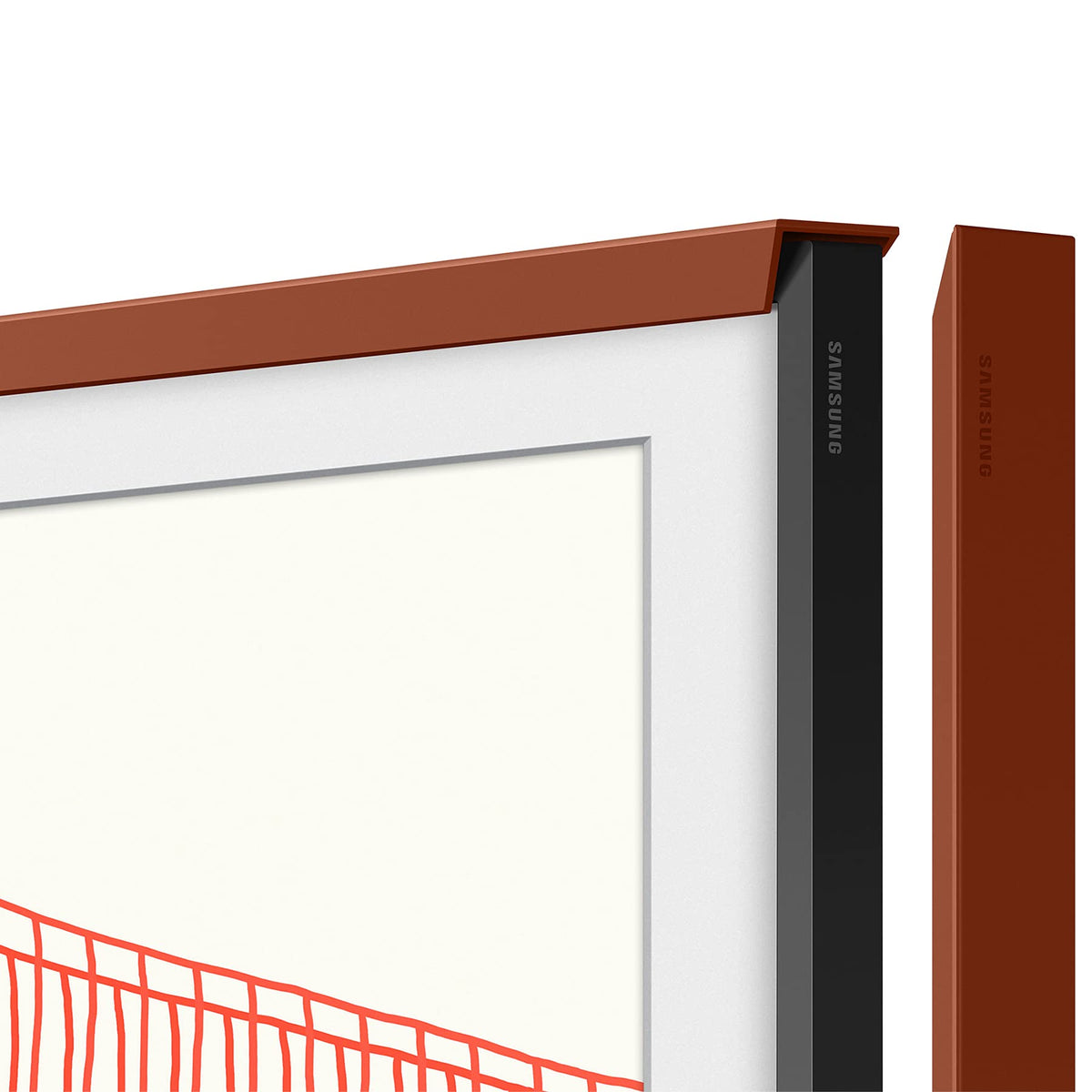Samsung The Frame 2021 TV (55 inch) Bezel - Terracotta (VG-SCFA55TRCXL) 
