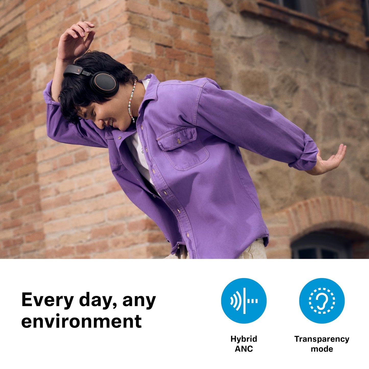 Sennheiser ACCENTUM Wireless Special Edition - Headphones with Hybrid ANC, 50 Hr Battery and Free BTD 600 Bluetooth Dongle Worth ₹5,990 Streaming and Crystal Clear Calls, Designed in Germany - Copper 
