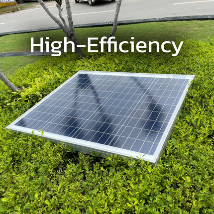 Servotech 50 Watt Polycrystalline Solar Panel lPV Module|Portable &Light Weight|Durable,High-Efficiency Renewable Energy Solution for Home, Office & Lawn|25-Year Performance Warranty|Pack of 1 