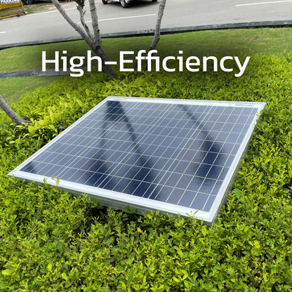 Servotech 50 Watt Polycrystalline Solar Panel lPV Module|Portable &Light Weight|Durable,High-Efficiency Renewable Energy Solution for Home, Office & Lawn|25-Year Performance Warranty|Pack of 1 