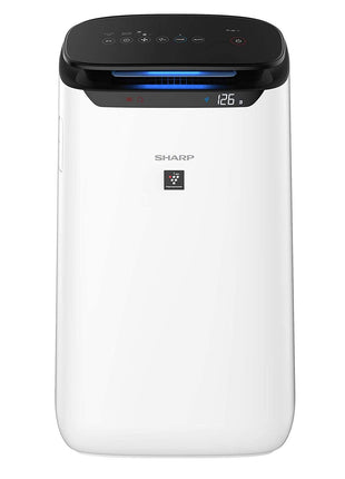 SHARP Room Air Purifier Fp-J60M-W With High Density Plasmacluster Ion Technology, Haze Mode, Sleep Mode And Anti-Pollen Mode | Coverage Area: Upto 550 Ft², White 