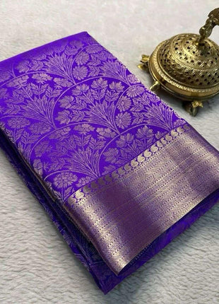 Shree Silk Mills Every Occasion Lightweight Brocade Mysore Silk Saree 