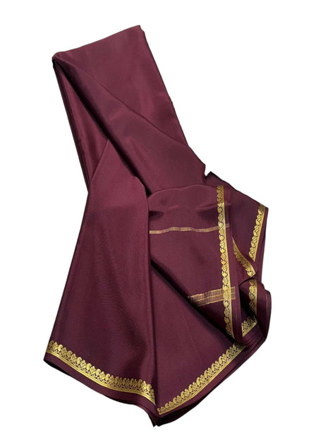 Shree Silk Mills Semi Mysore Silk Women's Saree Weddings, and Special Occasions,Elegant Handwoven Traditional Saree with Vibrant Patterns,Perfect for Festivals, 