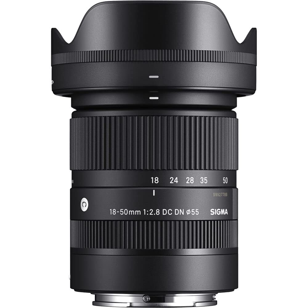 Sigma 18-50mm F2.8 DC DN Contemporary DSLR Camera Lens for Sony E Mirrorless Cameras (585965, Black) 