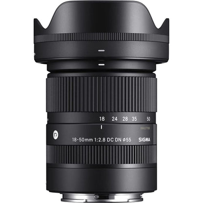 Sigma 18-50mm F2.8 DC DN Contemporary DSLR Camera Lens for Sony E Mirrorless Cameras (585965, Black) 