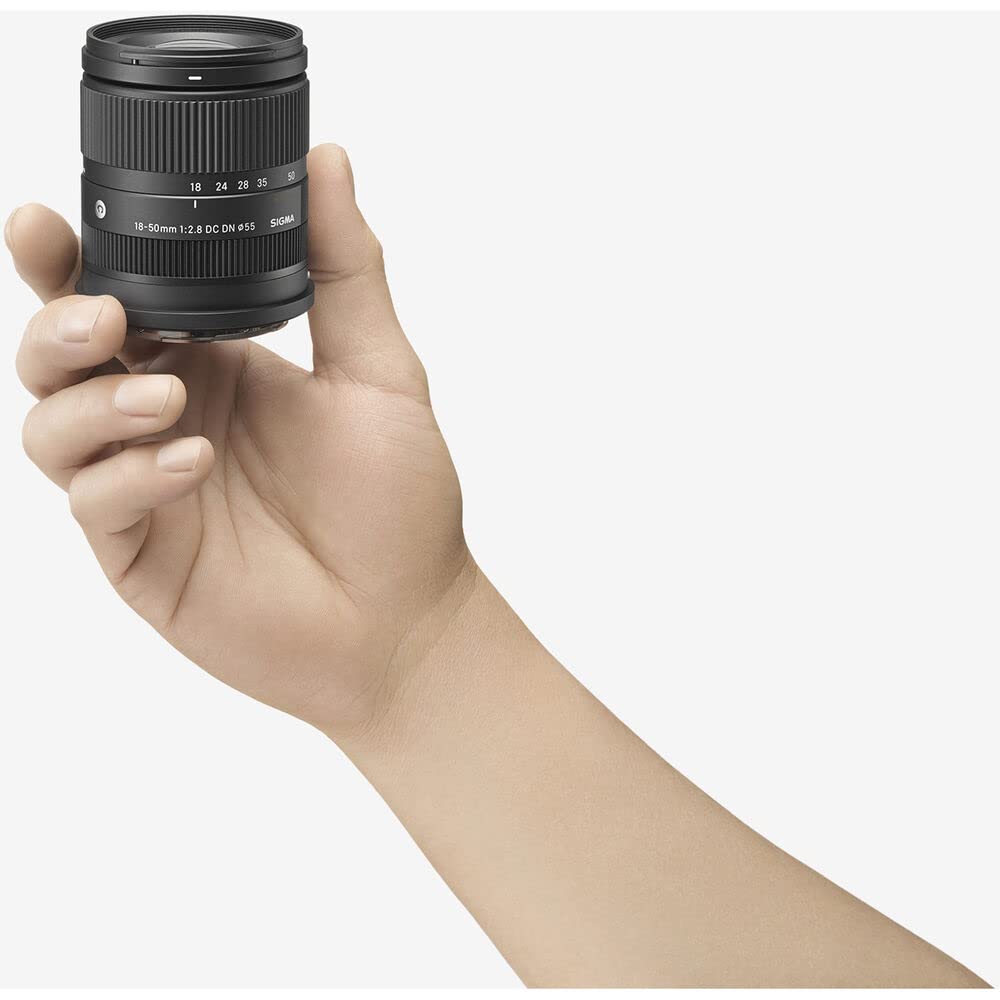 Sigma 18-50mm F2.8 DC DN Contemporary DSLR Camera Lens for Sony E Mirrorless Cameras (585965, Black) 