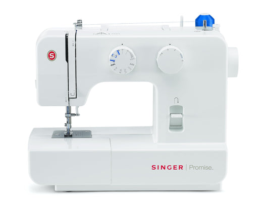 Singer 1409 Electric Sewing Machine -Built-in Stitches 9 and 22 stitch functions with 70wt Powerful motor & Feed dog with106 Teeth in 6 Rows (White) – Get Free Online Interactive Master Class 