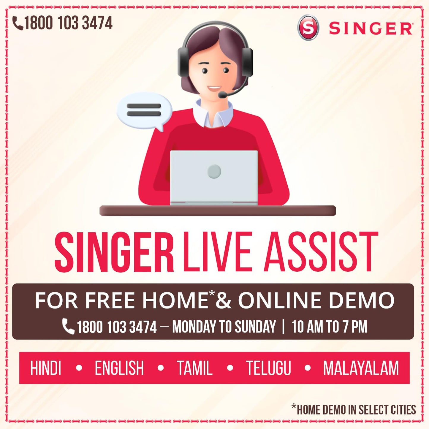 Singer 8280 Zig Zag Sewing Machine,8 Built in Stitches, 24 Stitch Function, Auto Needle Threader(White),70W Powerful motor 