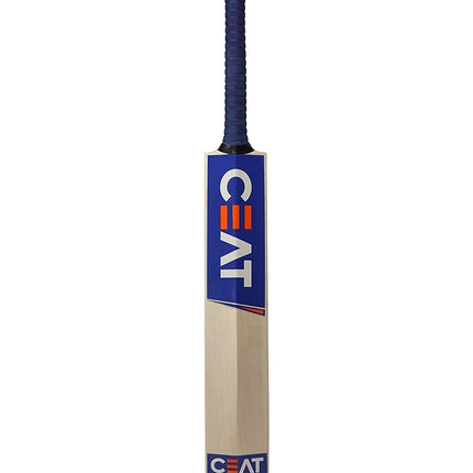 Ske Solid Popular Willow Cricket Bat for All Tennis Balls (Natural, Full Size), Wood, Multicolour (Cricket Bat with Tennis Ball and Cover) 