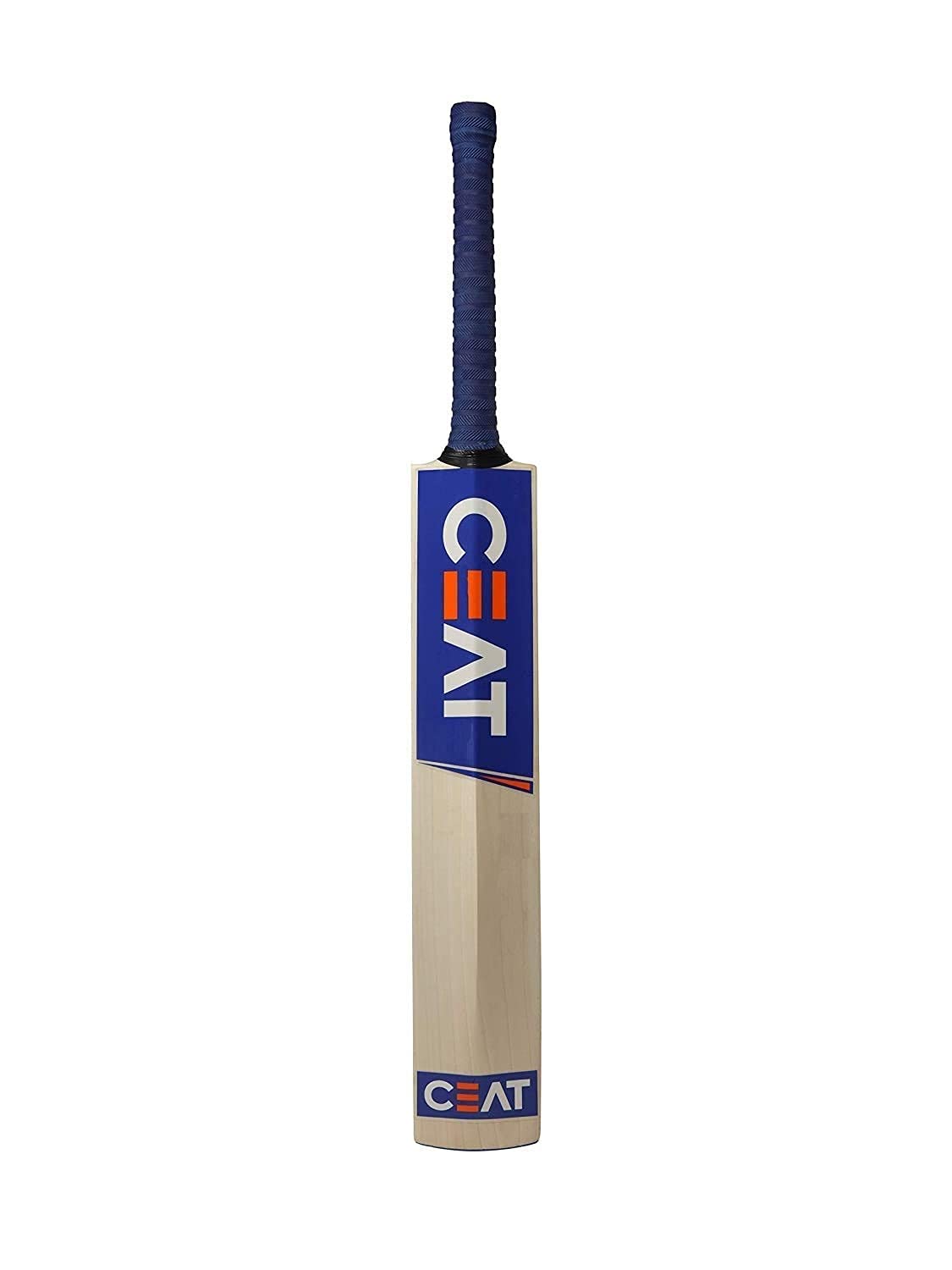 Ske Solid Popular Willow Cricket Bat for All Tennis Balls (Natural, Full Size), Wood, Multicolour (Cricket Bat with Tennis Ball and Cover) 