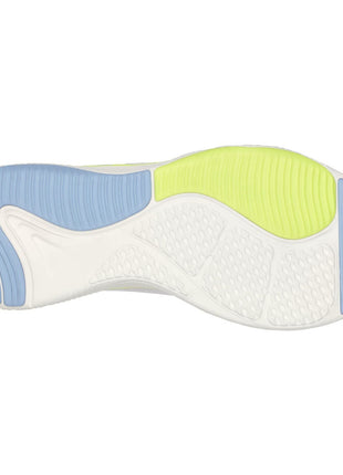 Skechers Womens D Lux Fitness White Multi Casual Lace Up Shoe 