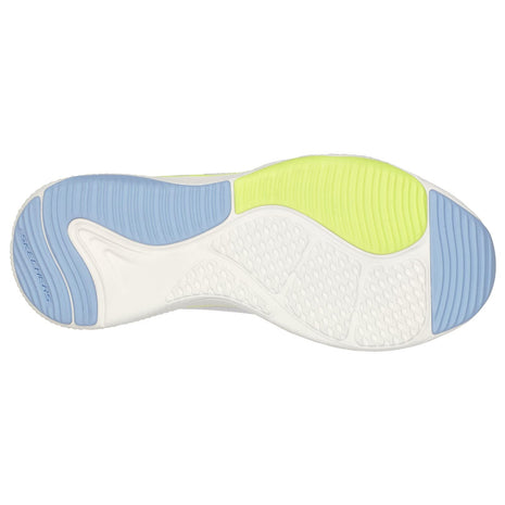 Skechers Womens D Lux Fitness White Multi Casual Lace Up Shoe 