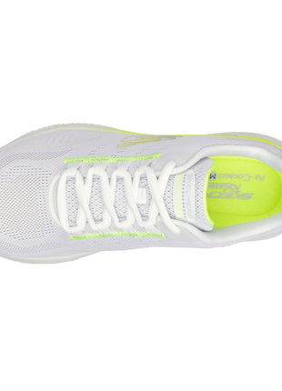 Skechers Womens D Lux Fitness White Multi Casual Lace Up Shoe 