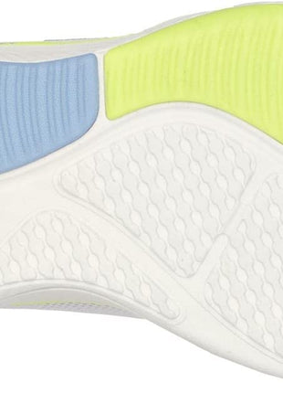 Skechers Womens D Lux Fitness White Multi Casual Lace Up Shoe 