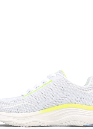 Skechers Womens D Lux Fitness White Multi Casual Lace Up Shoe 