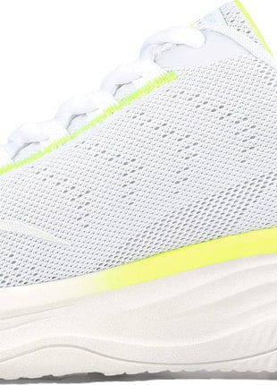 Skechers Womens D Lux Fitness White Multi Casual Lace Up Shoe 