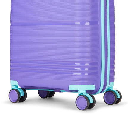 Skybags Cabin Paratrip Hard Luggage (55 cm) | Polypropylene Luggage Trolley with 8 Spinner Wheels| Purple Oppulence | Unisex 